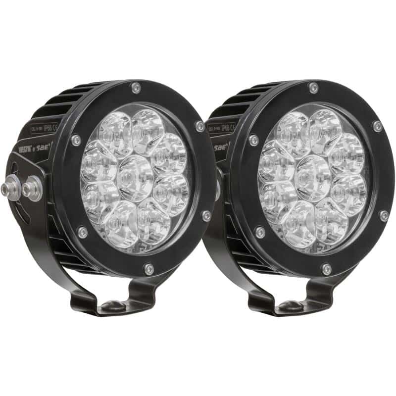 Westin — Westin Axis LED Auxiliary Light 4.75 inch Round Flood w/3W Osram (Set of 2) - Black
Offroad/Racing Lamp - view 1