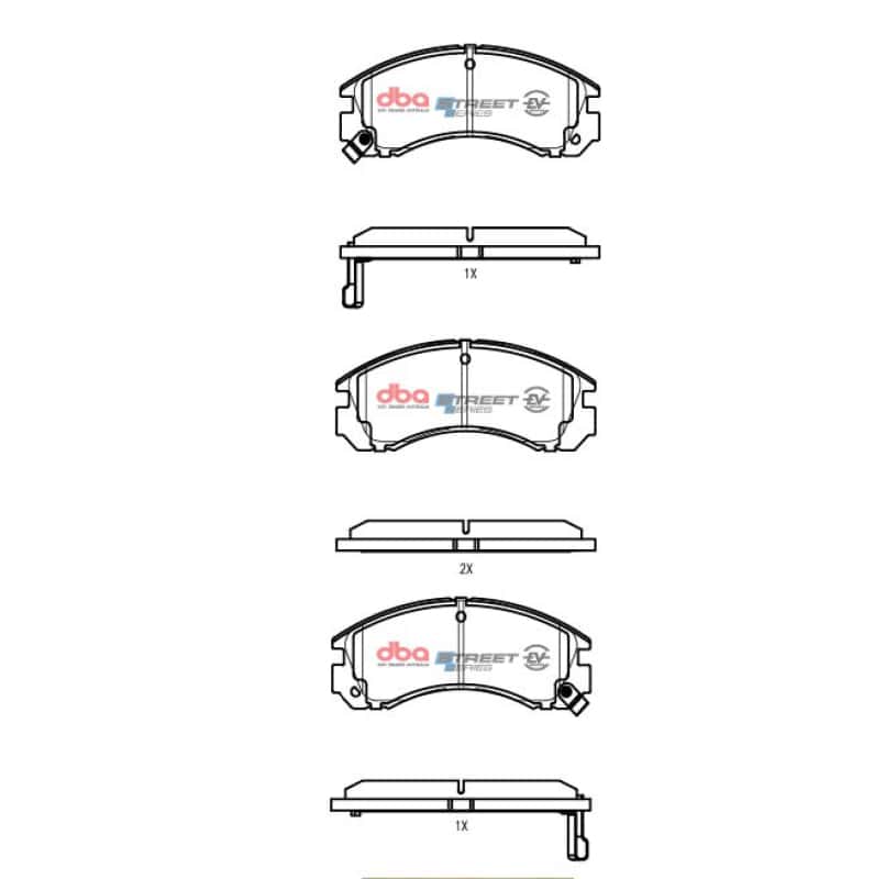 DBA — DBA 91-96 Dodge Stealth FWD Front SSEV Street Series Brake Pads
Brake Pad - view 2