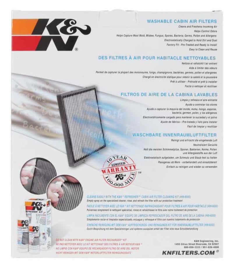 K&N Engineering — K&N 12-20 Hyundai/Kia Tucson/Sportage/Kona/Veloster Cabin Air Filter - view 6
