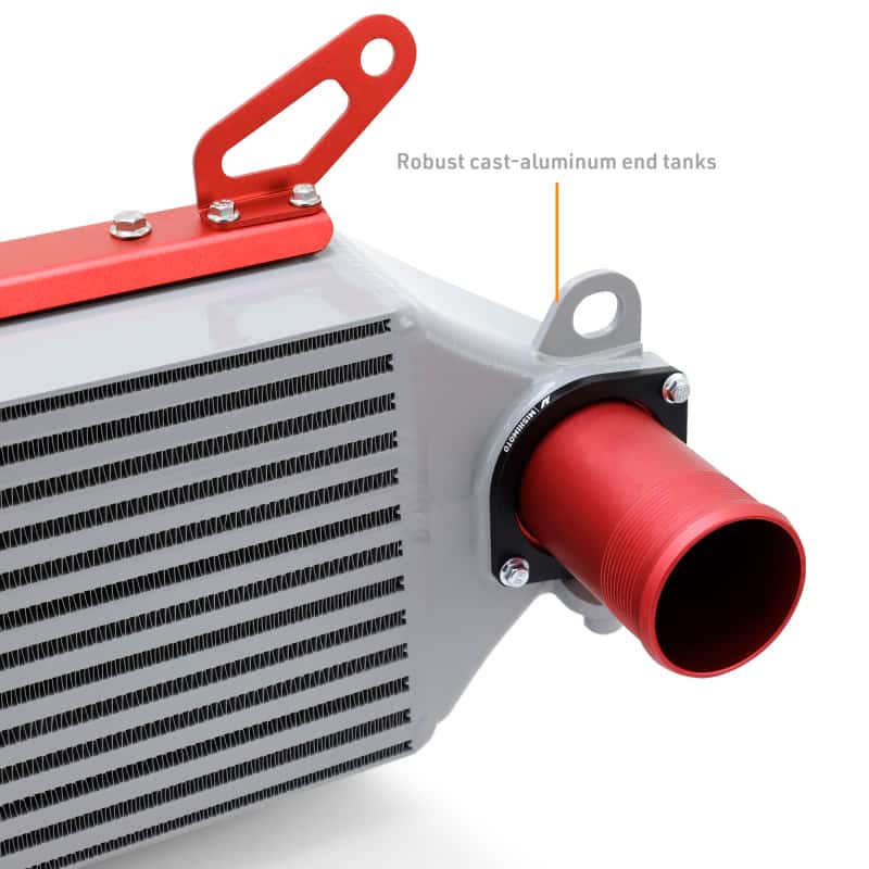 Mishimoto — Mishimoto 2023+ Toyota GR Corolla Intercooler & Pipe Kit - Silver Cooler - Red Pipes
Intercooler Kit - view 3