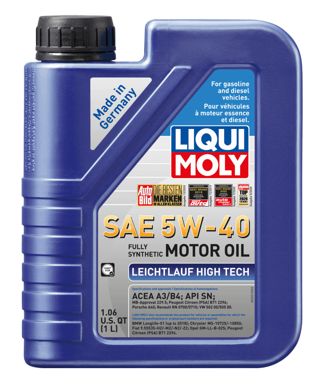 LIQUI MOLY — LIQUI MOLY 1L Leichtlauf (Low Friction) High Tech Motor Oil SAE 5W40 - view 2