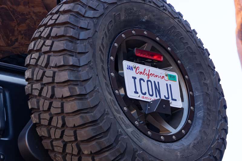 ICON — ICON 2018+ Jeep Wrangler JL License Relocation Kit
LICENSE PLATE MOUNT - view 4