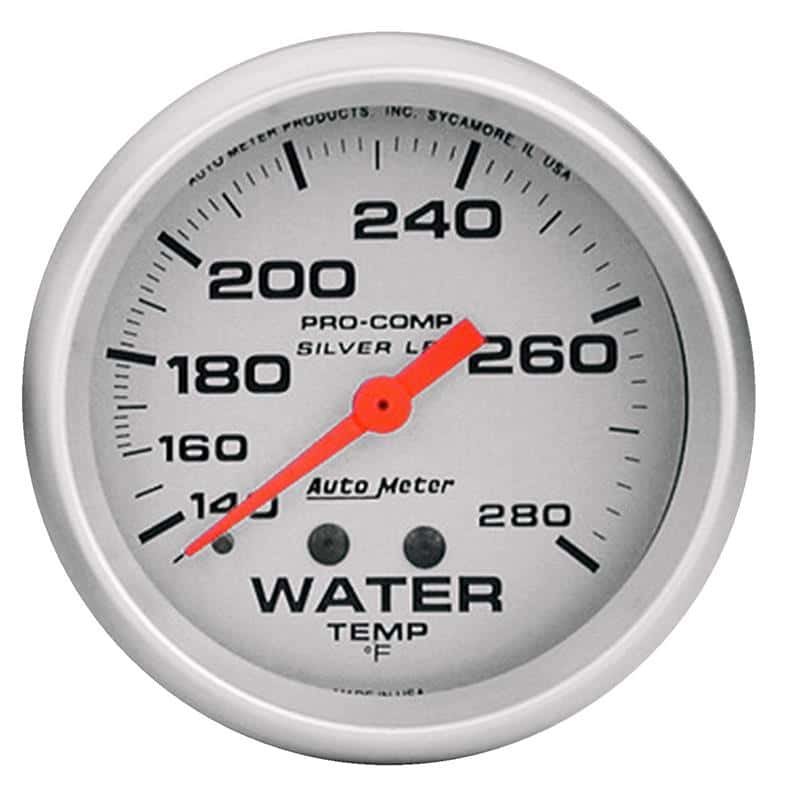 AutoMeter — AutoMeter Gauge Water Temp 2-5/8in. 140-280 Deg. F Liquid Filled Mech Ultra-Lite
2-5/8" WATER TEMP, 1 - view 2