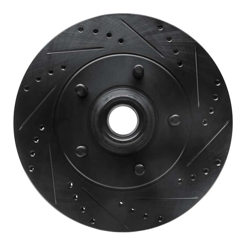R1 Concepts — R1 00-04 Ford F-150 RWD Front Right Drilled & Slotted Black Brake Rotor
R1 Brake Rotor Drill - view 1
