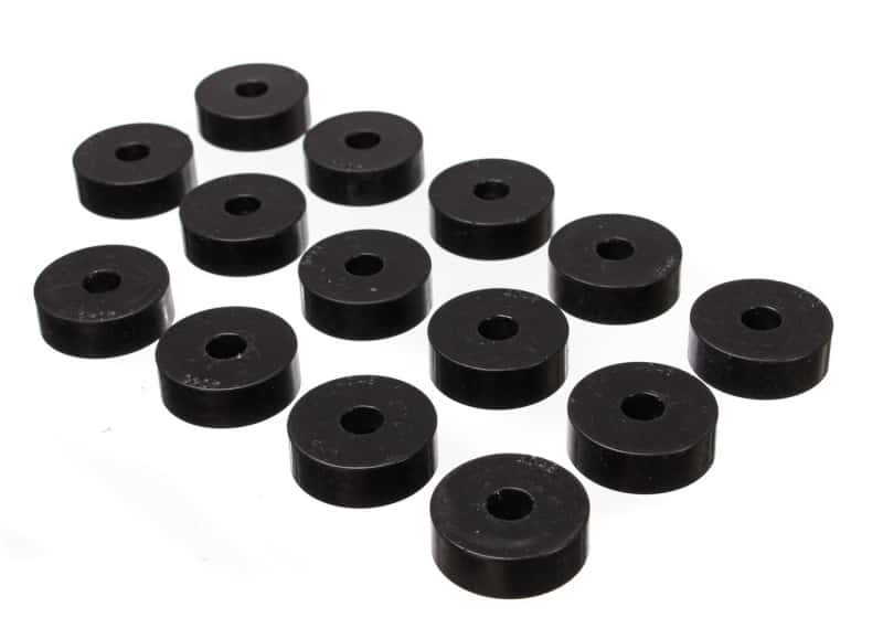 Energy Suspension — Energy Suspension 55-73 Jeep CJ5/CJ7/CJ8 Scrambler Black Body (Cab) Mount Set
BodyMntBshKt - view 4