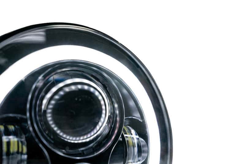 DV8 Offroad — DV8 Offroad 07-18 Jeep Wrangler JK LED Projector Headlights w/ Angel Eyes
Headlights - view 7