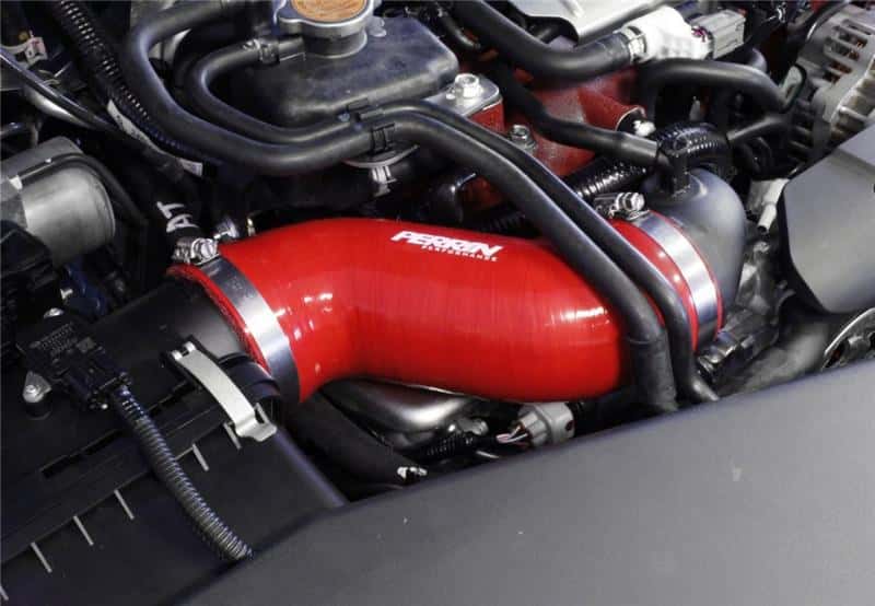 Perrin Performance — PERRIN 02-07 Subaru WRX/STi AFTA-MAF Intake Tube Air-Box to Inlet Hose - Red - view 3