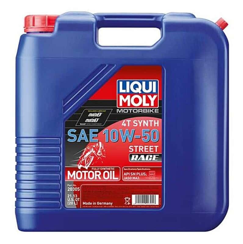 LIQUI MOLY — LIQUI MOLY 20L Motorbike 4T Synth SAE 10W50 Street Race - view 2