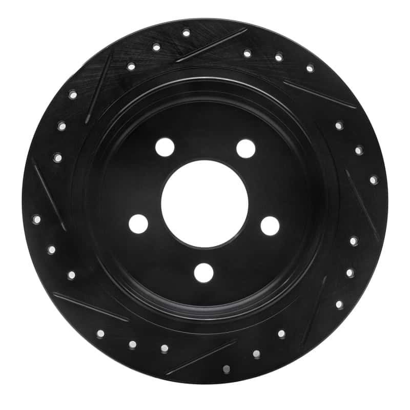 R1 Concepts — R1 93-98 Jeep Grand Cherokee Rear Right Drilled & Slotted Black Brake Rotor
R1 Brake Rotor Drill - view 5