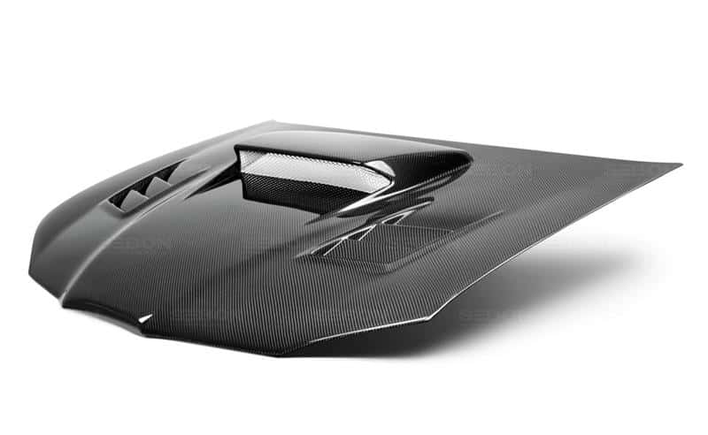 Seibon — Seibon 06-07 Subaru WRX/STi CWII Carbon Fiber Hood - view 13
