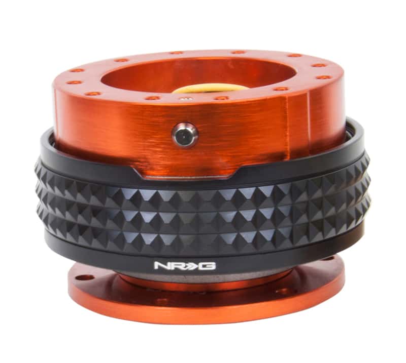 NRG — NRG Quick Release Kit - Pyramid Edition - Orange Body / Black Pyramid Ring - view 2
