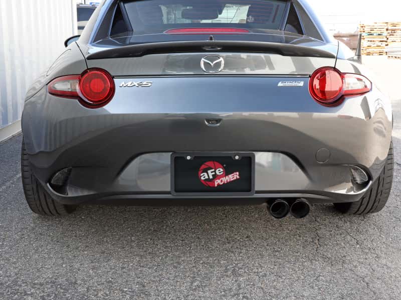 aFe — aFe Takeda 2-1/2in 304 SS Axle-Back Exhaust w/ Black Tip 16-19 Mazda Miata L4 2.0L
Axle-Back Exhaust - view 4
