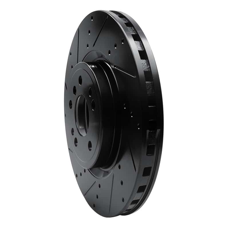 R1 Concepts — R1 12-18 Mercedes-Benz ML350 Front Left Drilled & Slotted Black Brake Rotor
R1 Brake Rotor Drill - view 2