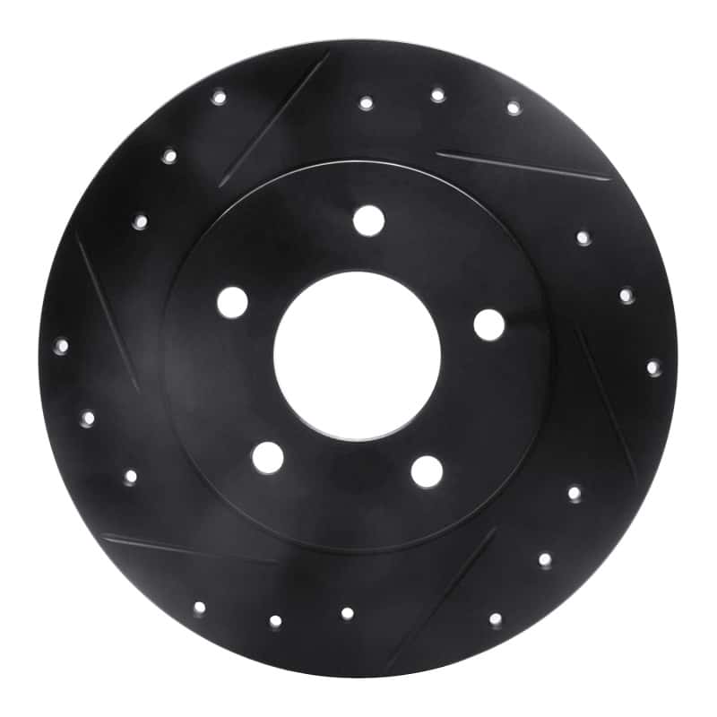 R1 Concepts — R1 94-99 Buick Regal Rear Left Drilled & Slotted Black Brake Rotor
R1 Brake Rotor Drill - view 1