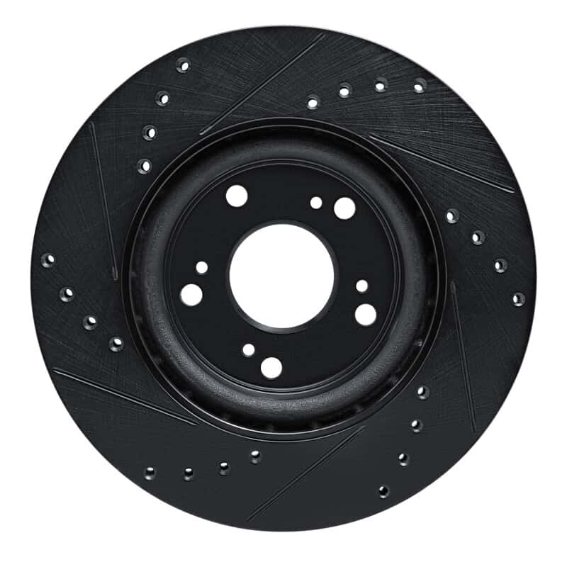 R1 Concepts — R1 12-16 Honda CR-V Front Right Drilled & Slotted Black Brake Rotor
R1 Brake Rotor Drill - view 5
