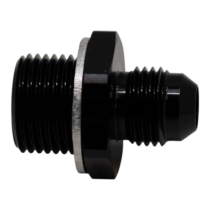 DeatschWerks — DeatschWerks 6AN Male Flare to M18 X 1.5 Male Metric Adapter (Incl Washer) - Anodized Matte Black
Lines & Fittings - view 1