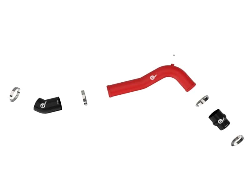 aFe — aFe 20-23 Ford Explorer ST V6 3.0L (tt) BladeRunner 2-3/4in Aluminum Cold Charge Pipe - Red
Cold Charge Pipe - view 2