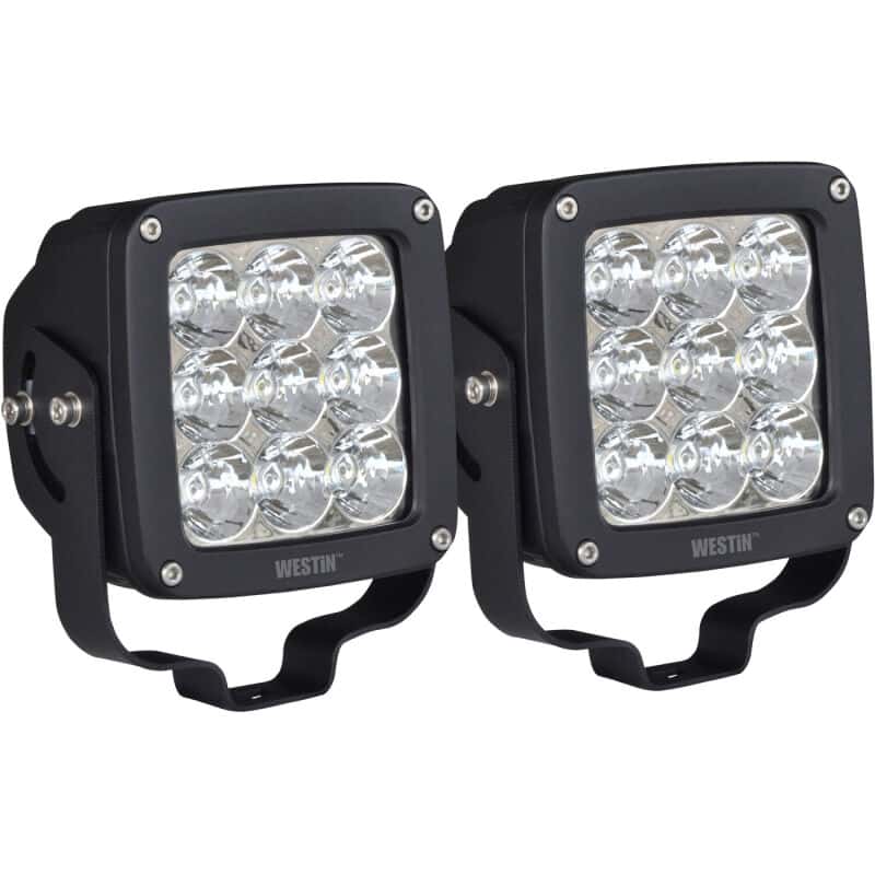 Westin — Westin Axis LED Auxiliary Light 4.5 inch x 4.5 inch Square Spot w/3W Osram (Set of 2) - Black
Offroad/Racing Lamp - view 5