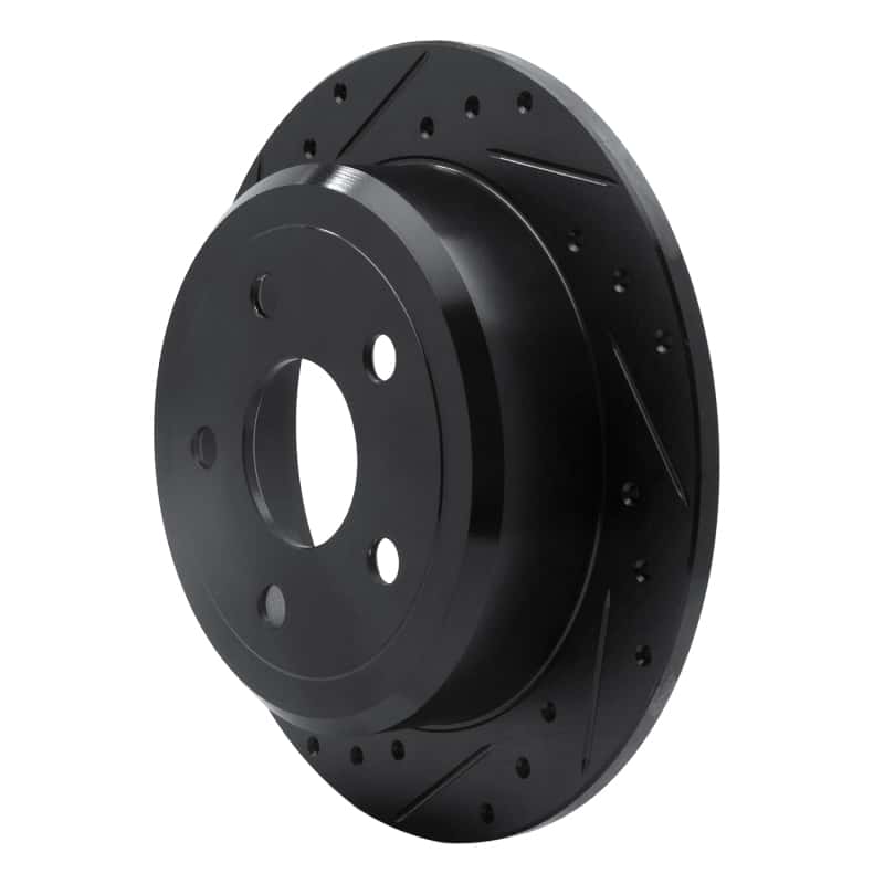 R1 Concepts — R1 07-18 Jeep Wrangler Rear Left Drilled & Slotted Black Brake Rotor
R1 Brake Rotor Drill - view 2