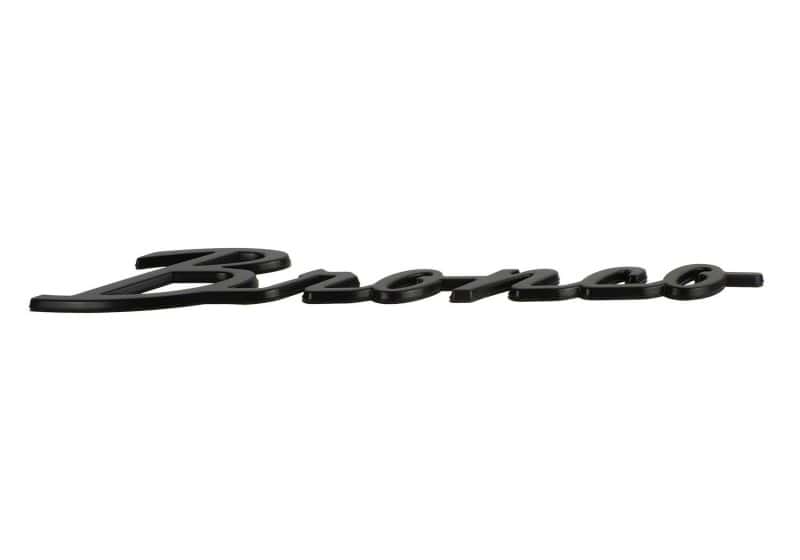 Ford Racing — Ford Racing 2021+ Bronco Classic Script Fender Badges - Matte Black (Pair)
Decal - view 6