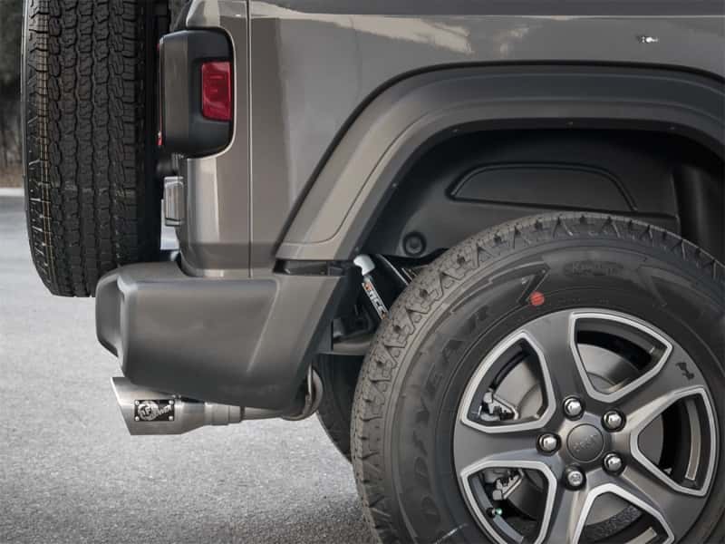 aFe — aFe Rebel Series 2.5in 409 SS Cat-Back Exhaust w/ Polished Tips 2018+ Jeep Wrangler (JL) V6 3.6L
Cat-Back Exhaust - view 7