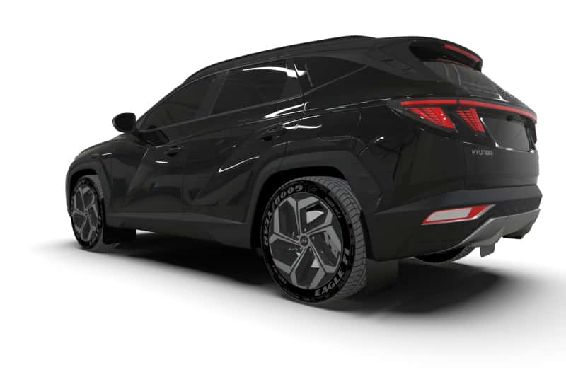 Rally Armor — Rally Armor 22-24 Hyundai Tucson Black UR Mud Flap w/White Logo
Mud Flap - view 6