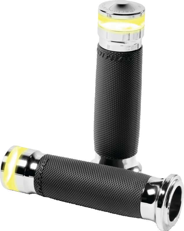 Performance Machine — Performance Machine Contour Led Handle Grip Set - Chrome - view 3