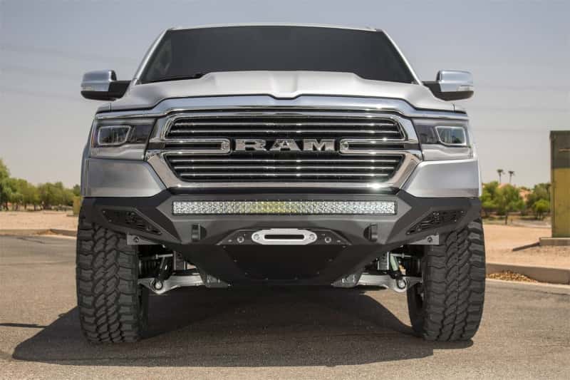 Addictive Desert Designs — Addictive Desert Designs 19 Ram 1500 Stealth Fighter Front Bumper w/ Winch Mount & Sensor Cut Outs
Bumper- Front
Bumpers - view 5