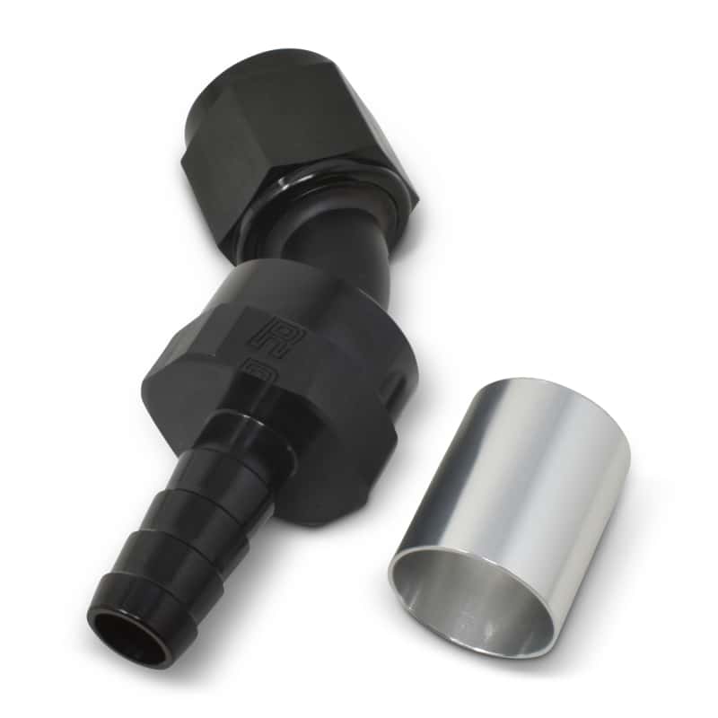 Russell — Russell Performance -8 AN Proclassic Crimp 45 Degree End (O.D. 0.700)
Hose Fitting - view 5