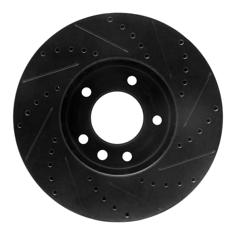 R1 Concepts — R1 08-18 Mercedes-Benz G550 Front Left Drilled & Slotted Black Brake Rotor
R1 Brake Rotor Drill - view 5