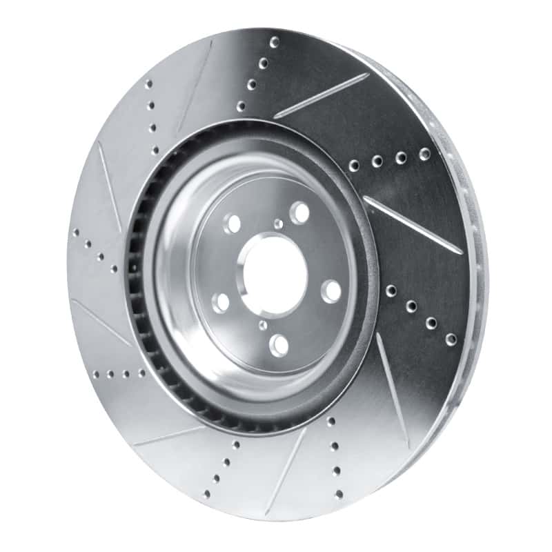R1 Concepts — R1 15-22 Lexus RC F Right Front Drilled & Slotted Silver Brake Rotor
R1 Brake Rotor Drill - view 4
