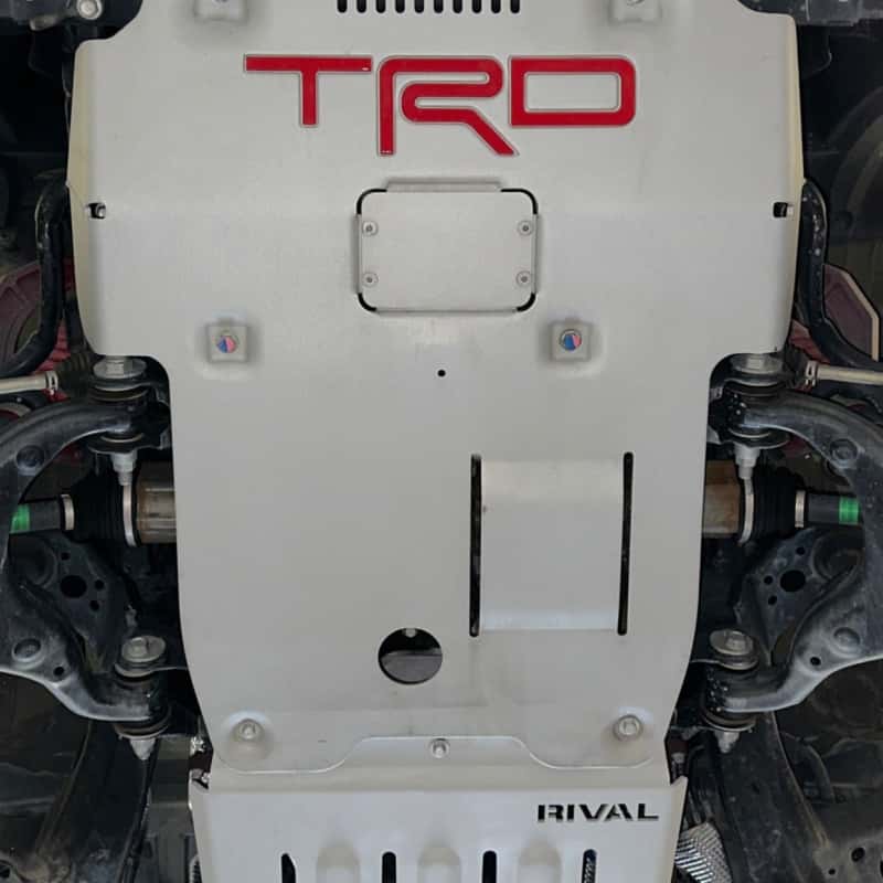 Rival 4x4 — Rival 2016-2023 Toyota Tacoma 3Gen 4WD Aluminum Transmission Transfer Case Skid Plate
Trns Case Skid Plate - view 3