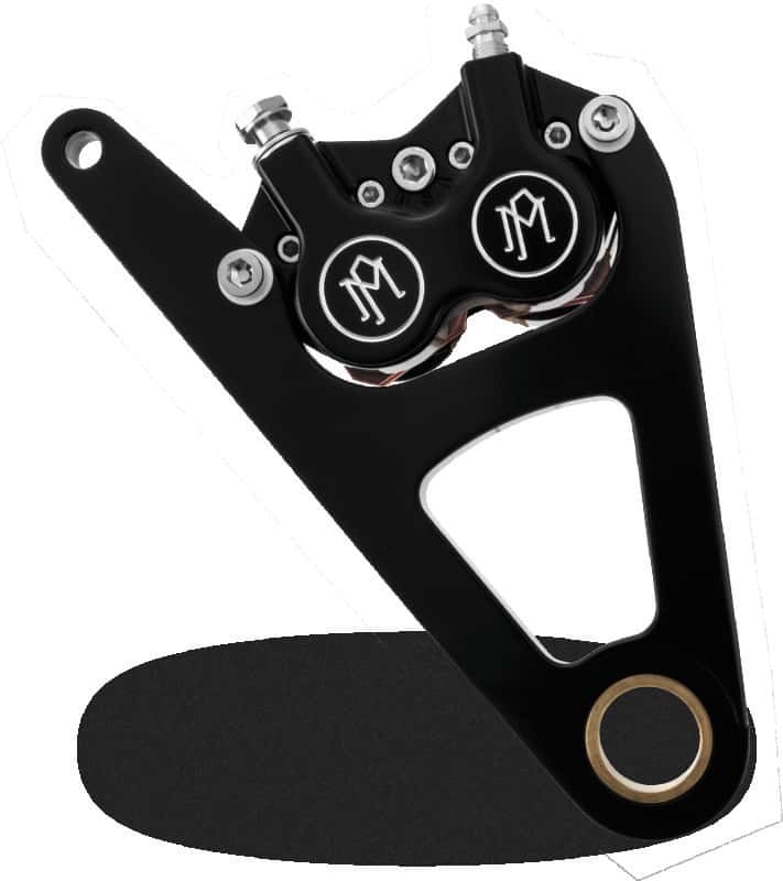 Performance Machine — Performance Machine Front 4 Piston Caliper and Bracket - Contrast Cut - view 2