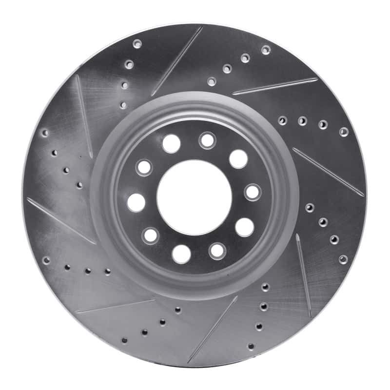 R1 Concepts — R1 2017-2025 Alfa Romeo Stelvio Front Left Drilled & Slotted Silver Brake Rotor
R1 Brake Rotor Drill - view 1