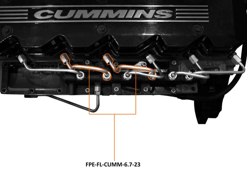 Fleece Performance — Fleece Performance 07.5-18 Dodge Ram 2500/3500 6.7L Cummins Fuel Injection Line (2 & 3)
Fuel Injector Line - view 3