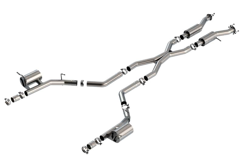 Borla — Borla 2021+ Dodge Durango SRT Hellcat 6.2L V8 AWD S-Type Cat-Back Exhaust System - Factory Tips
Cat-Back System - view 1