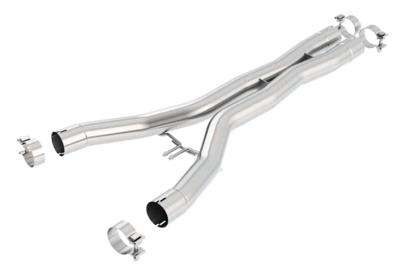 Borla — Borla 2014 Chevy Corvette Stingray X-Pipes (Smog Legal Cut and Clamp)
ExhstPipe - view 3