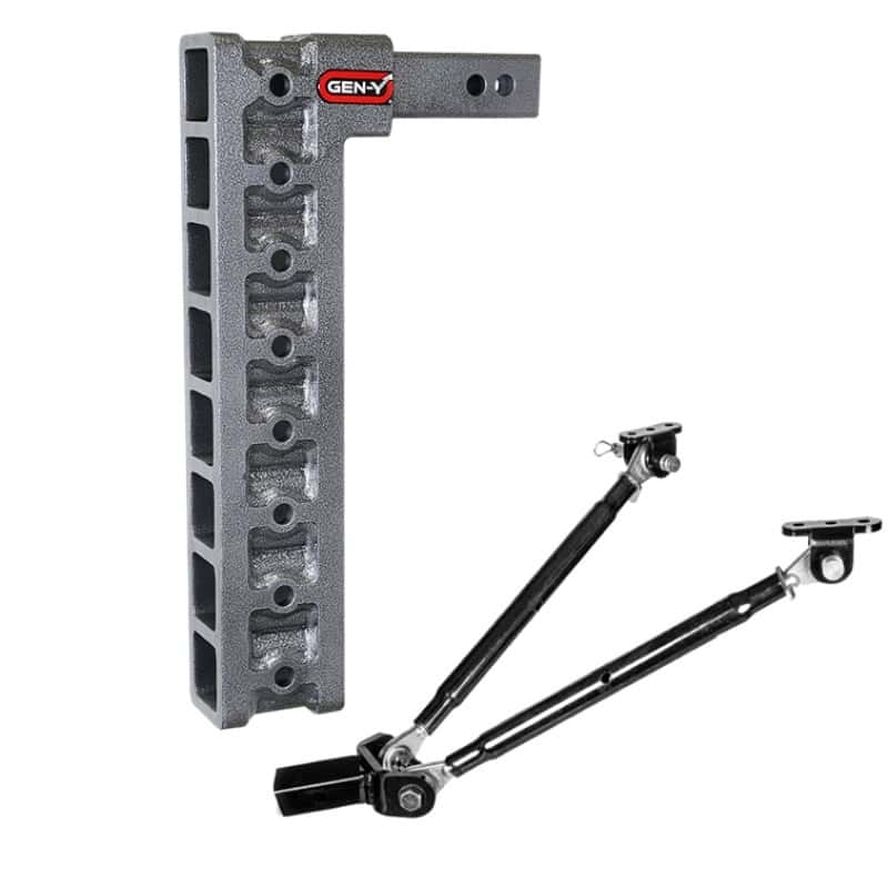 GEN-Y Hitch — Gen-Y Mega Duty 2in Shank 17.5in Drop 2K TW 16K Hitch w/GH-0100 Stabilizer Kit
Drop Hitch - view 2