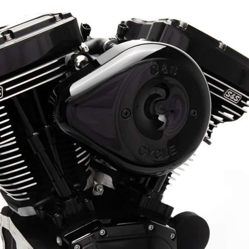 S&S Cycle — S&S Cycle 2007+ XL Sportster Models w/ Stock EFI Stealth Air Cleaner Kit w/ Black Teardrop Cover - view 1
