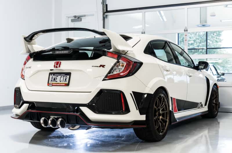 AWE Tuning — AWE Tuning 2017+ Honda Civic Type R Track Edition Exhaust w/Front Pipe & Triple Chrome Silver Tips
Track Exhaust - view 6