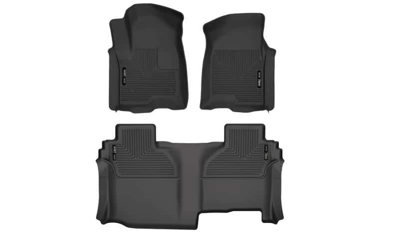 Husky Liners — Husky Liners 19-24 Chevy Silverado1500/GMC Sierra1500 X-Act Front + 2nd Seat Floor Liner Set-Black
Floor Liners - view 1