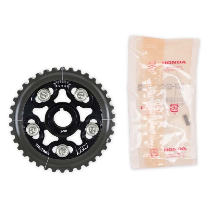 AEM — AEM 96-00 Honda Civic / 96-97 Honda Del Sol D16 Black Tru-Time Cam Gear
Adjustable Cam Gear
Tru-Time Cam Gear - view 3