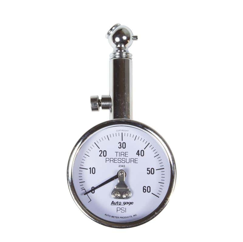 AutoMeter — Autometer 60 PSi Peak/Hold Mechanical Tire Pressure Gauge
GA TIRE PRESS 60PSI - view 2