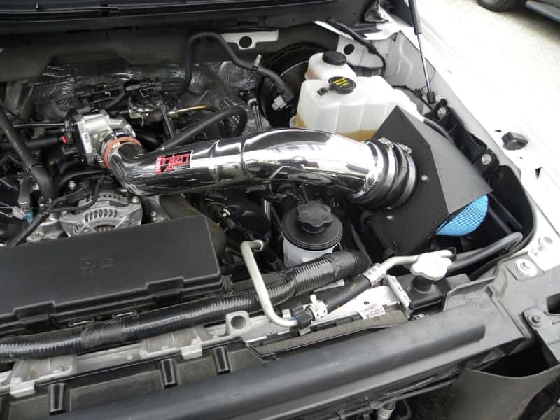 Injen — Injen 09-10 Ford F-150 2 valve V8 4.6L Wrinkle Black Power-Flow Air Intake System
Short Ram Intake
Air Intake Kit - view 4