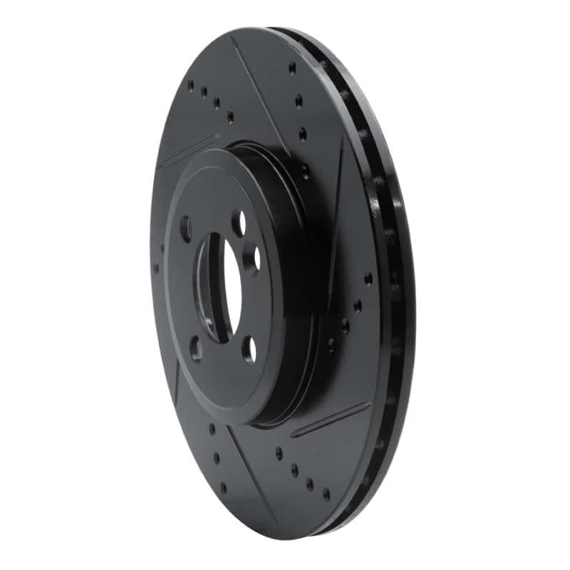 R1 Concepts — R1 07-15 Mini Cooper (Excl Clubman) Front Right Drilled & Slotted Black Brake Rotor
R1 Brake Rotor Drill - view 2