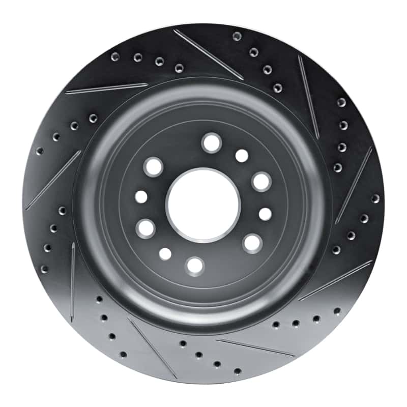 R1 Concepts — R1 21-25 Jeep Grand Wagoneer L Rear Left Drilled & Slotted Silver Brake Rotor - view 5