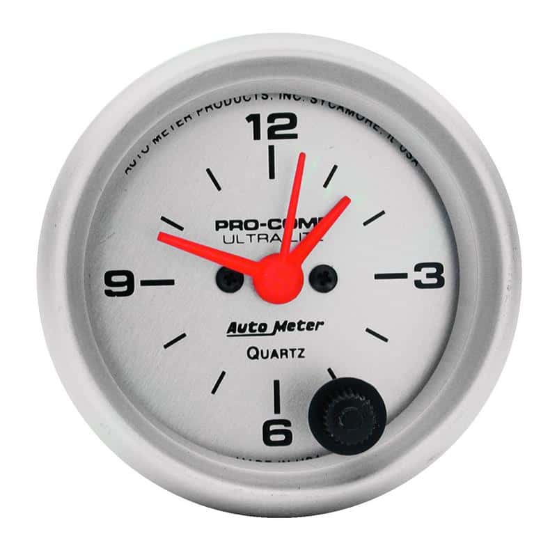 AutoMeter — Autometer Ultra-Lite 52mm Short Sweep Electronic Clock
2" CLOCK, 12 VOLT, E - view 2