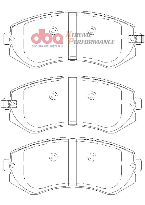 DBA — DBA 90-96 Nissan 240SX w/ABS XP Performance Front Brake Pads
Brake Pad - view 2