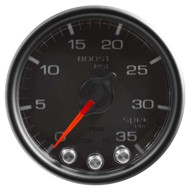 AutoMeter — Autometer Spek-Pro Gauge Boost 2 1/16in 35psi Stepper Motor W/Peak & Warn Black/Black
GA 2" BST 35 BCB SPK - view 1