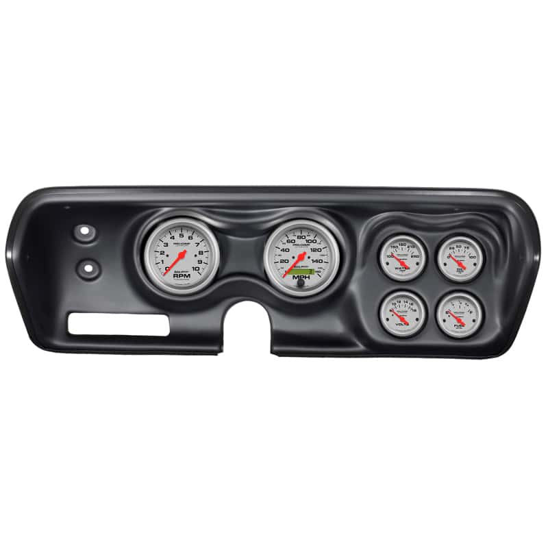 AutoMeter — Autometer Ultra-Lite Kit 71-74 Charger/ GTX/ Road Runner Dash Kit 6pc Tach/MPH/Fuel/Oil/WTMP/Volt
GA KT BBODY 71-74 UL - view 1